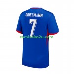 Camisolas de futebol França Antoine Griezmann 7 Equipamento Principal Euro 2024 Manga Curta